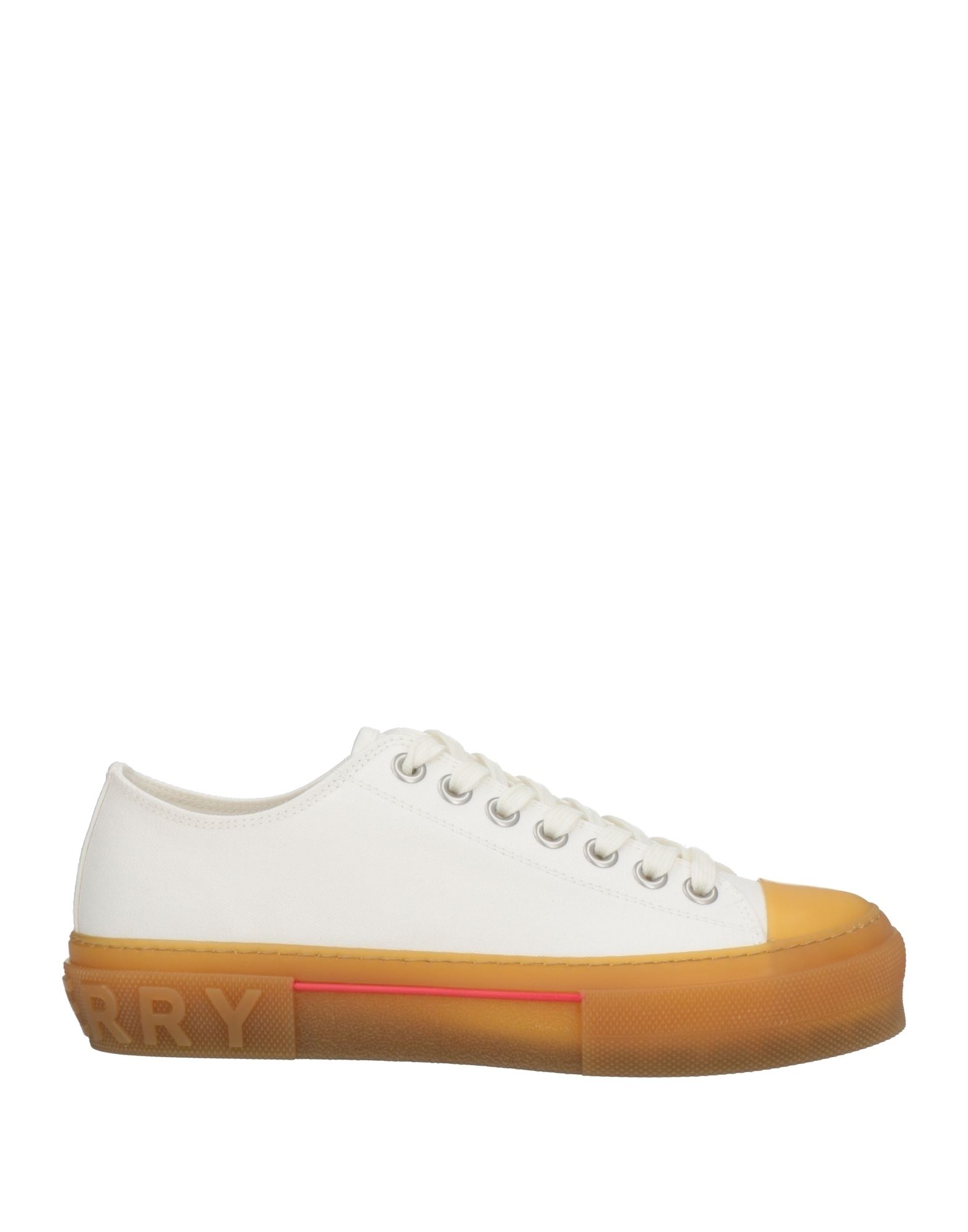 Burberry Logo Detail Low-top Sneakers In White