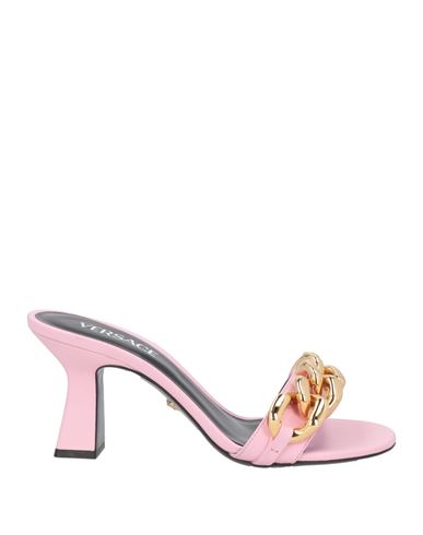 Versace Woman Sandals Pink Size 7.5 Calfskin