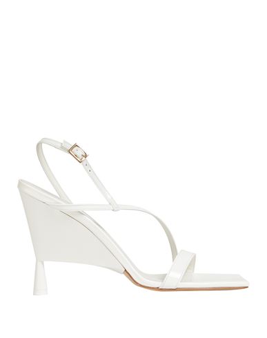 Gia Rhw Gia / Rhw Woman Sandals Ivory Size 8 Soft Leather In White