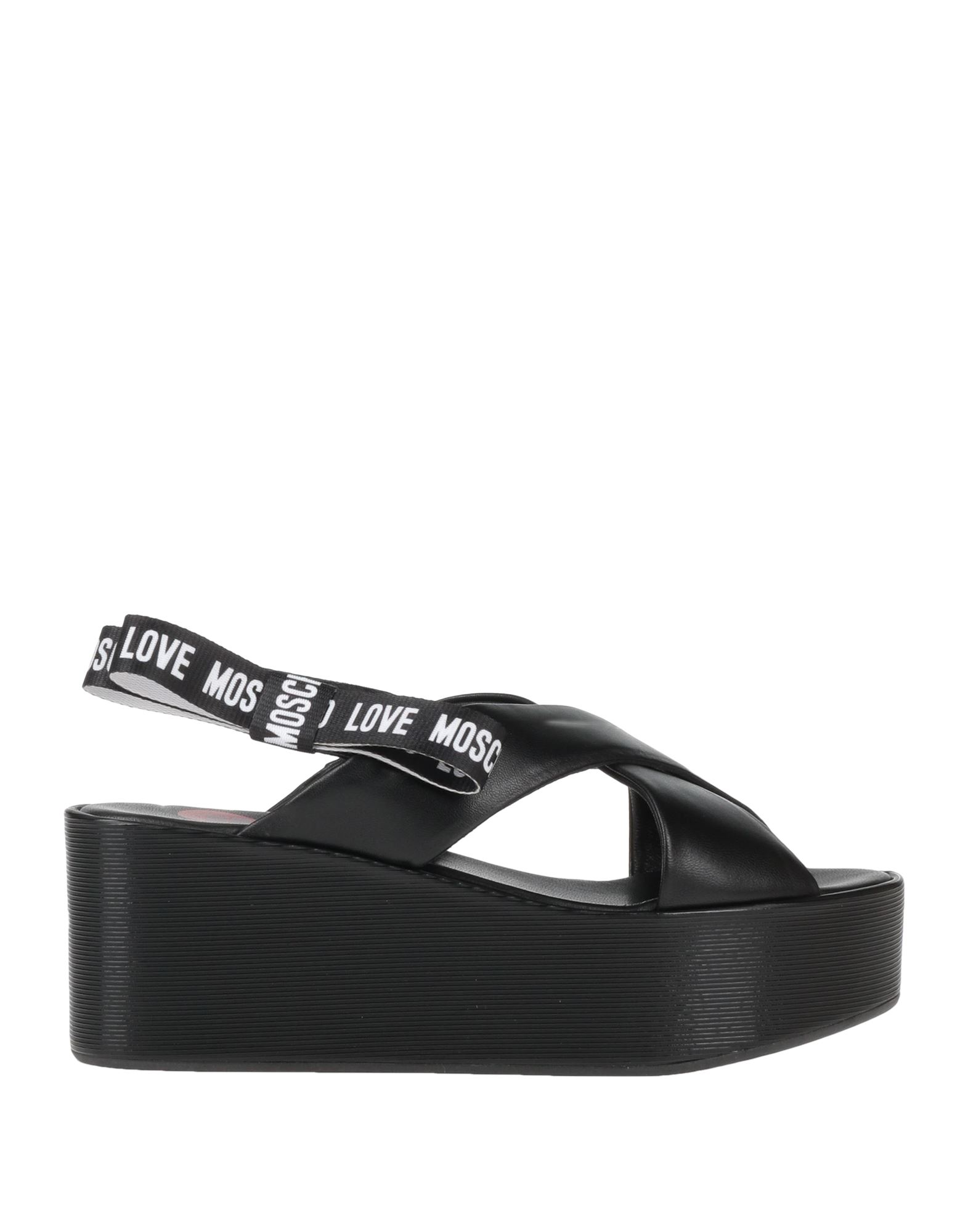 Love Moschino Sandals In Black