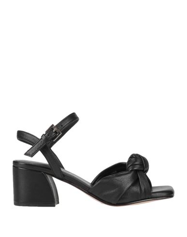 Cafènoir Woman Sandals Black Size 7 Soft Leather