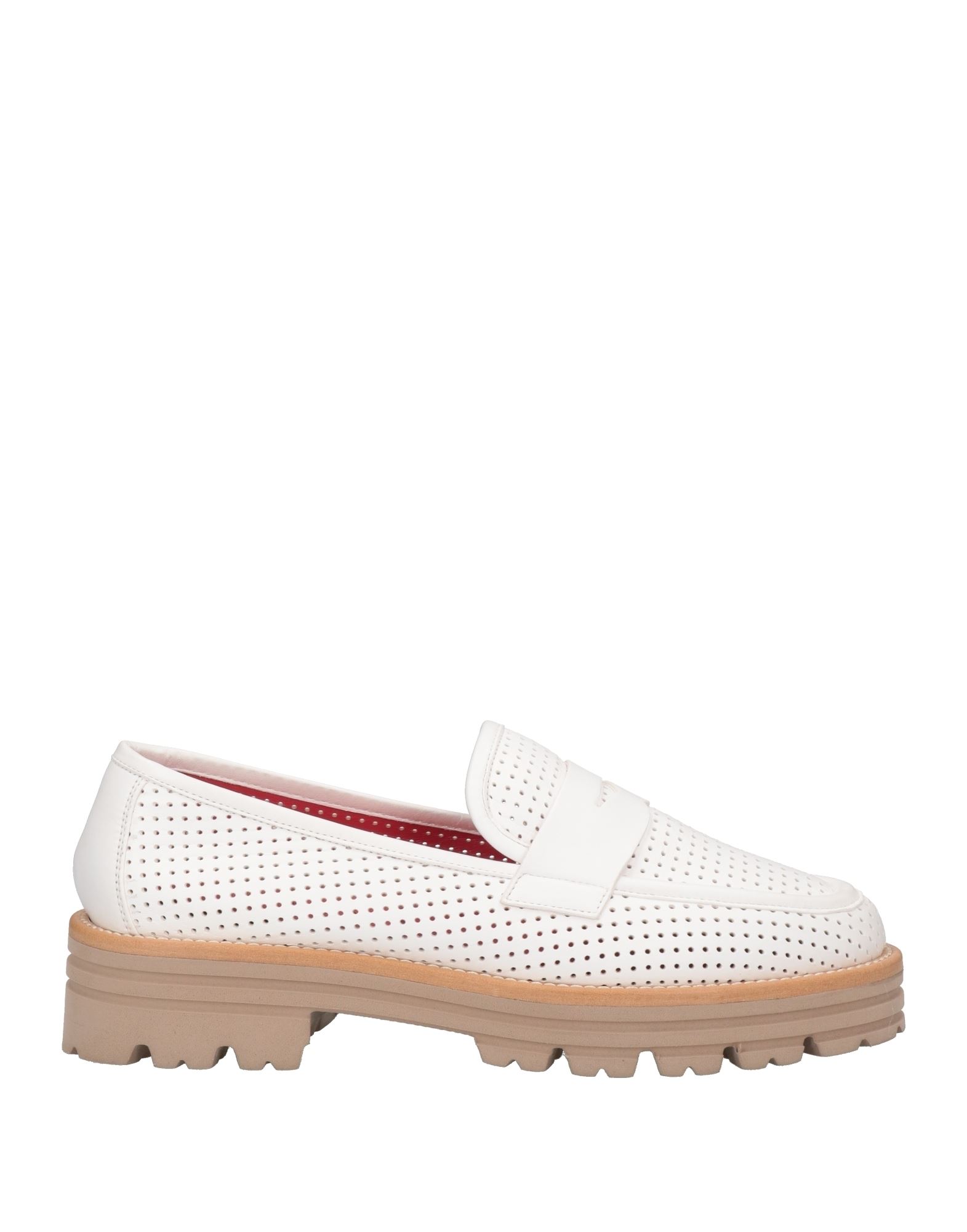 Pas De Rouge Loafers In White