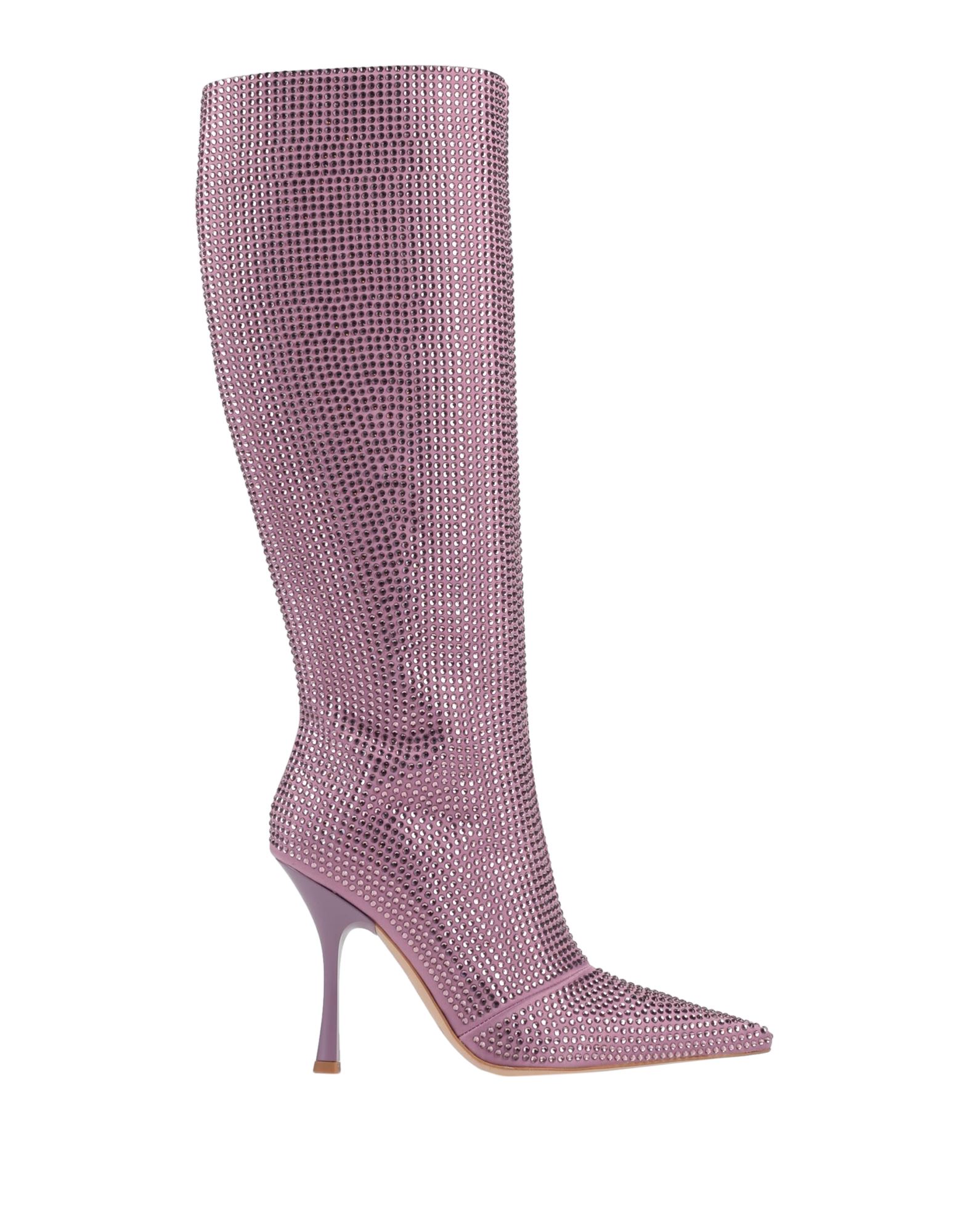 Shop Liu •jo Woman Boot Light Purple Size 8 Textile Fibers