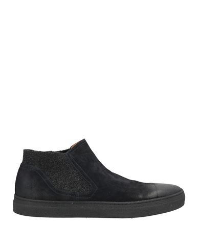 Fabiano Ricci Man Ankle Boots Black Size 9 Leather, Textile Fibers In Black