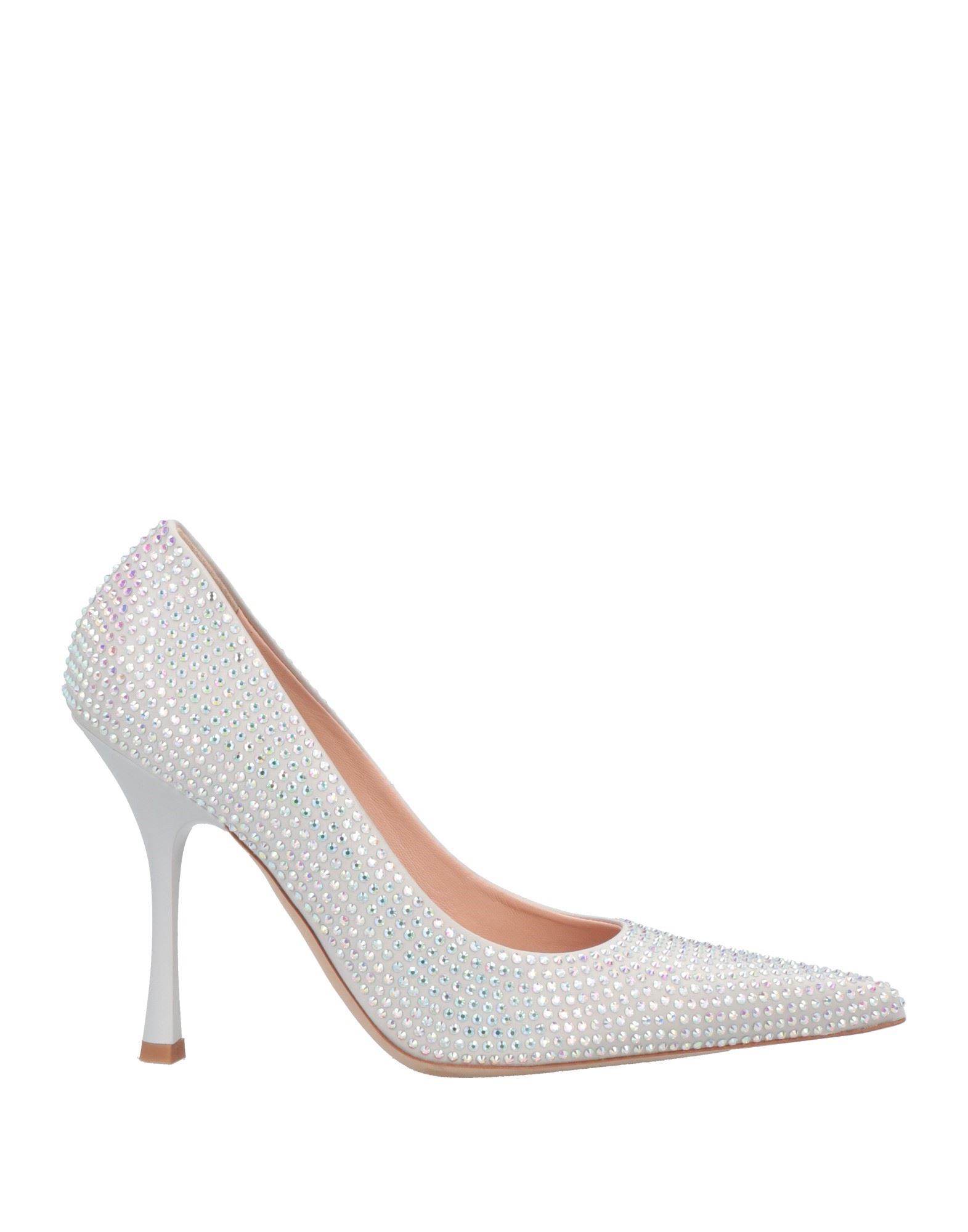 Liu •jo X Leonie Hanne Crystal-embellished 100mm Pumps In Light Grey