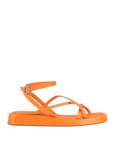 Gia Rhw Gia / Rhw Woman Sandals Orange Size 7 Textile Fibers