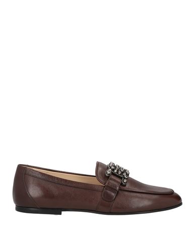 Tod's Woman Loafers Cocoa Size 5 Calfskin In Brown