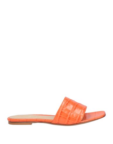 Maria Vittoria Paolillo Mvp Woman Sandals Orange Size 10 Soft Leather