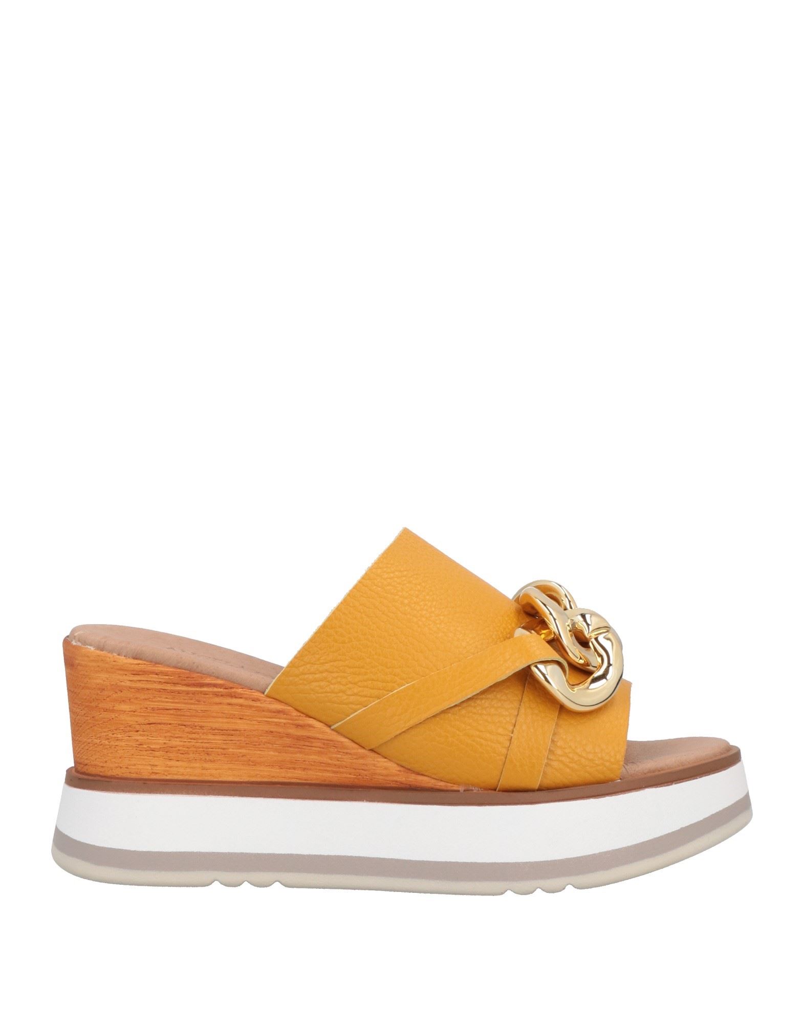 Angela George Sandals In Yellow