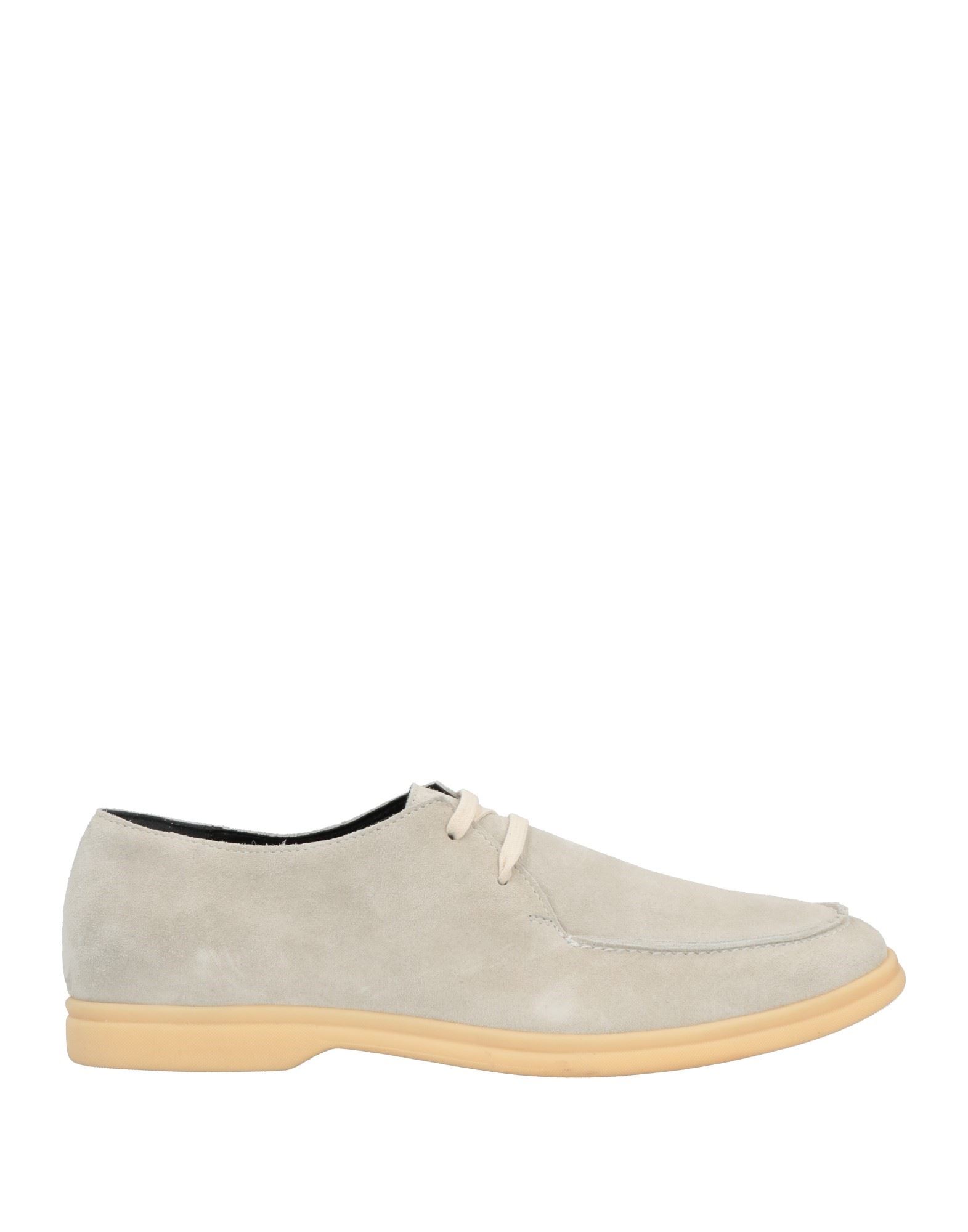 Shop Boemos Man Lace-up Shoes Light Grey Size 9 Soft Leather