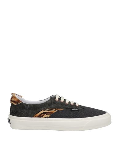 Vans Woman Sneakers Charcoal Size 8 Leather, Textile Fibers In Grey
