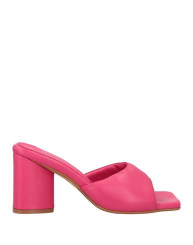 Loretta Pettinari Woman Sandals Fuchsia Size 10 Soft Leather In Pink