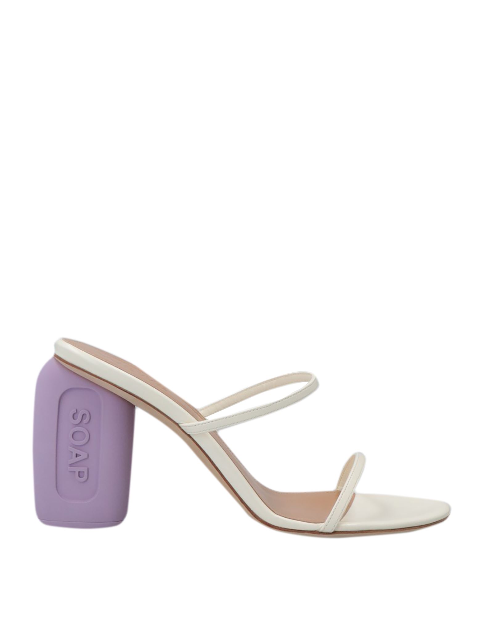 Shop Loewe Woman Sandals Ivory Size 6 Soft Leather