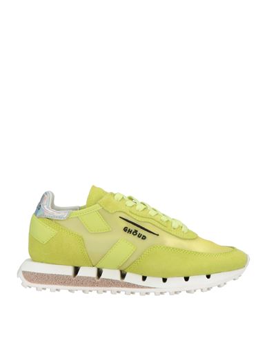 Ghoud Venice Ghōud Venice Woman Sneakers Lime Green Size 6 Leather, Textile Fibers