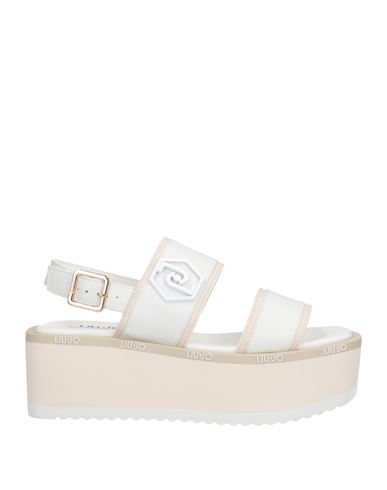 Liu •jo Woman Sandals White Size 10 Calfskin