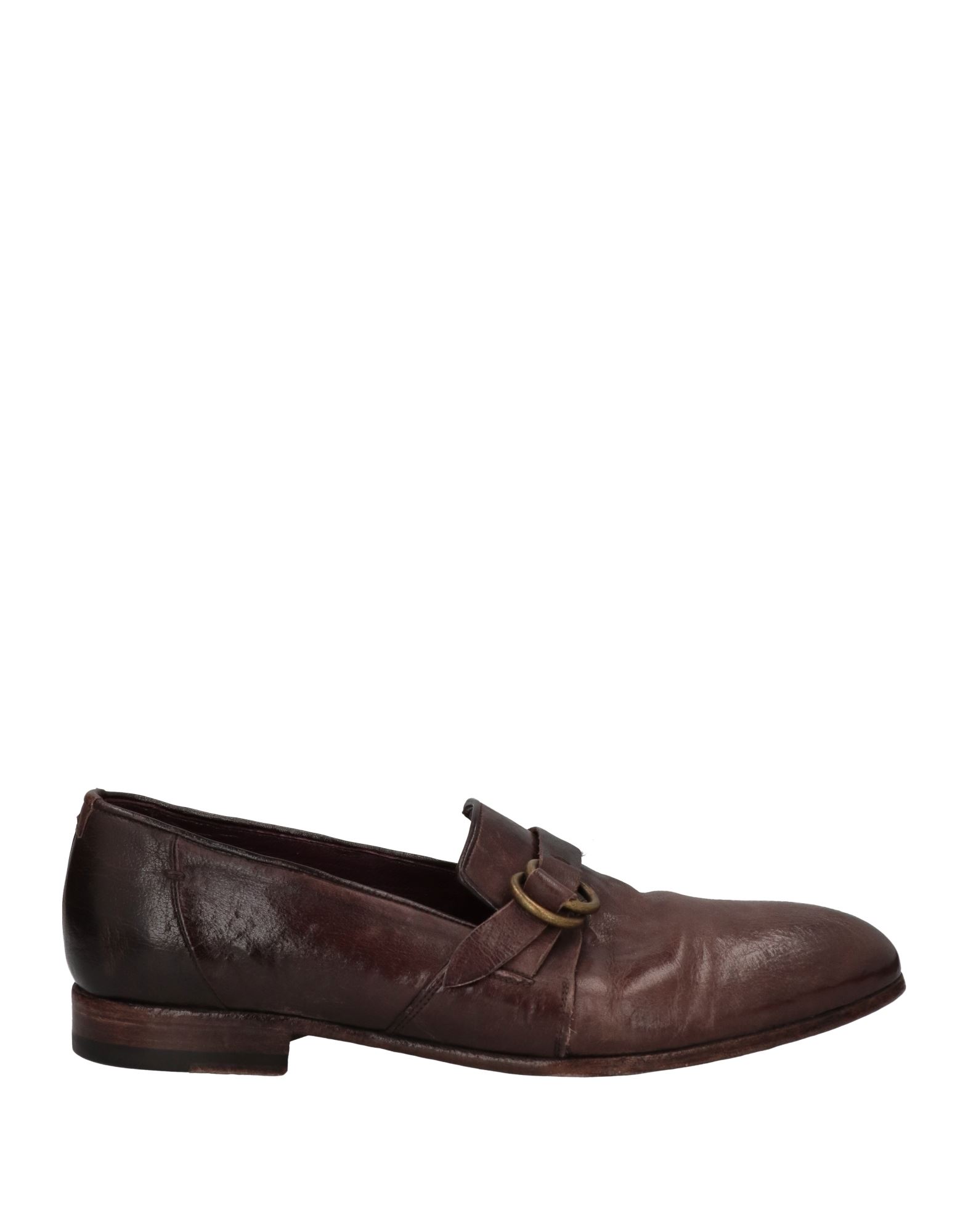 Shop Lidfort Man Loafers Dark Brown Size 7 Soft Leather