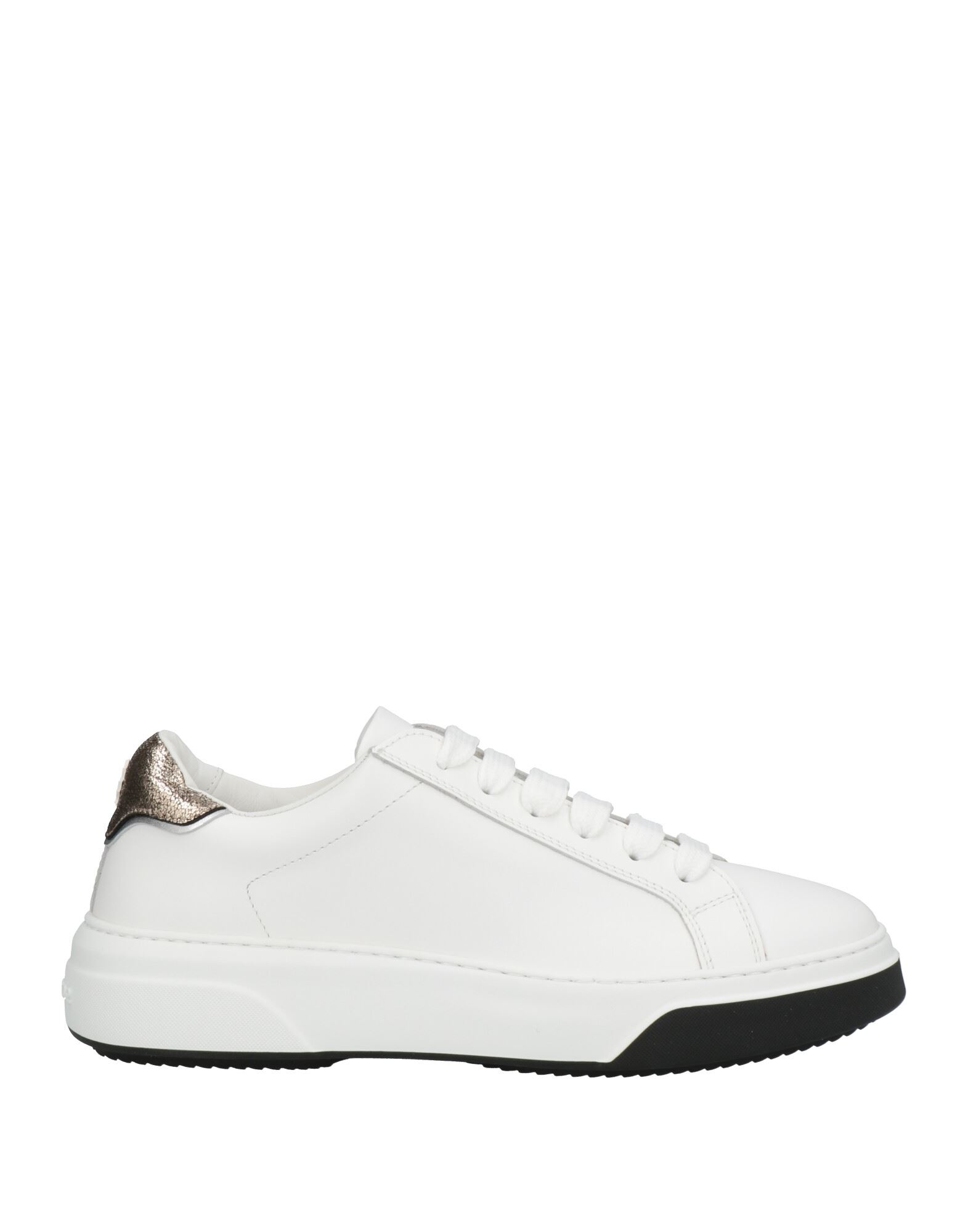 Shop Dsquared2 Woman Sneakers White Size 8 Calfskin