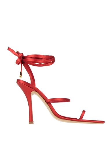 Ilio Smeraldo Woman Toe Strap Sandals Red Size 11 Textile Fibers