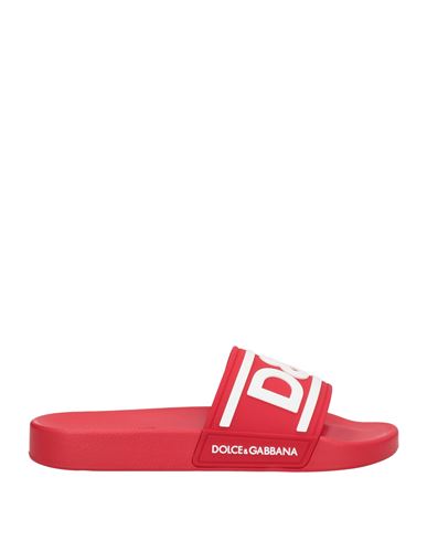 Dolce & Gabbana Man Sandals Red Size 8 Synthetic Fibers