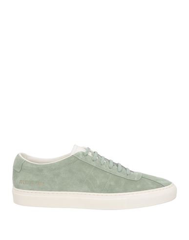Common Projects Man Sneakers Light Green Size 8 Soft Leather