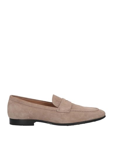 Tod's Man Loafers Khaki Size 10.5 Soft Leather In Beige