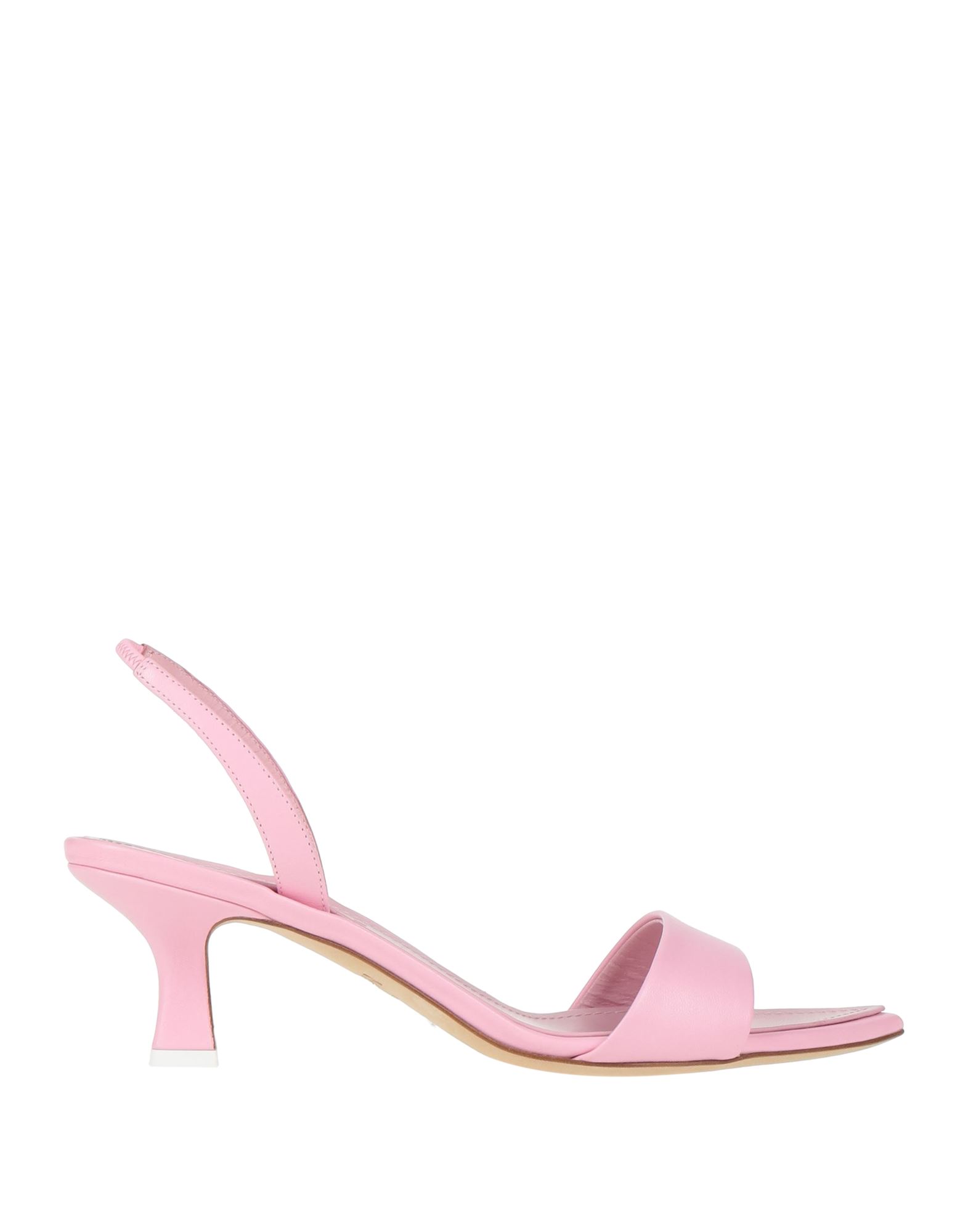 3juin Woman Sandals Pink Size 8 Leather
