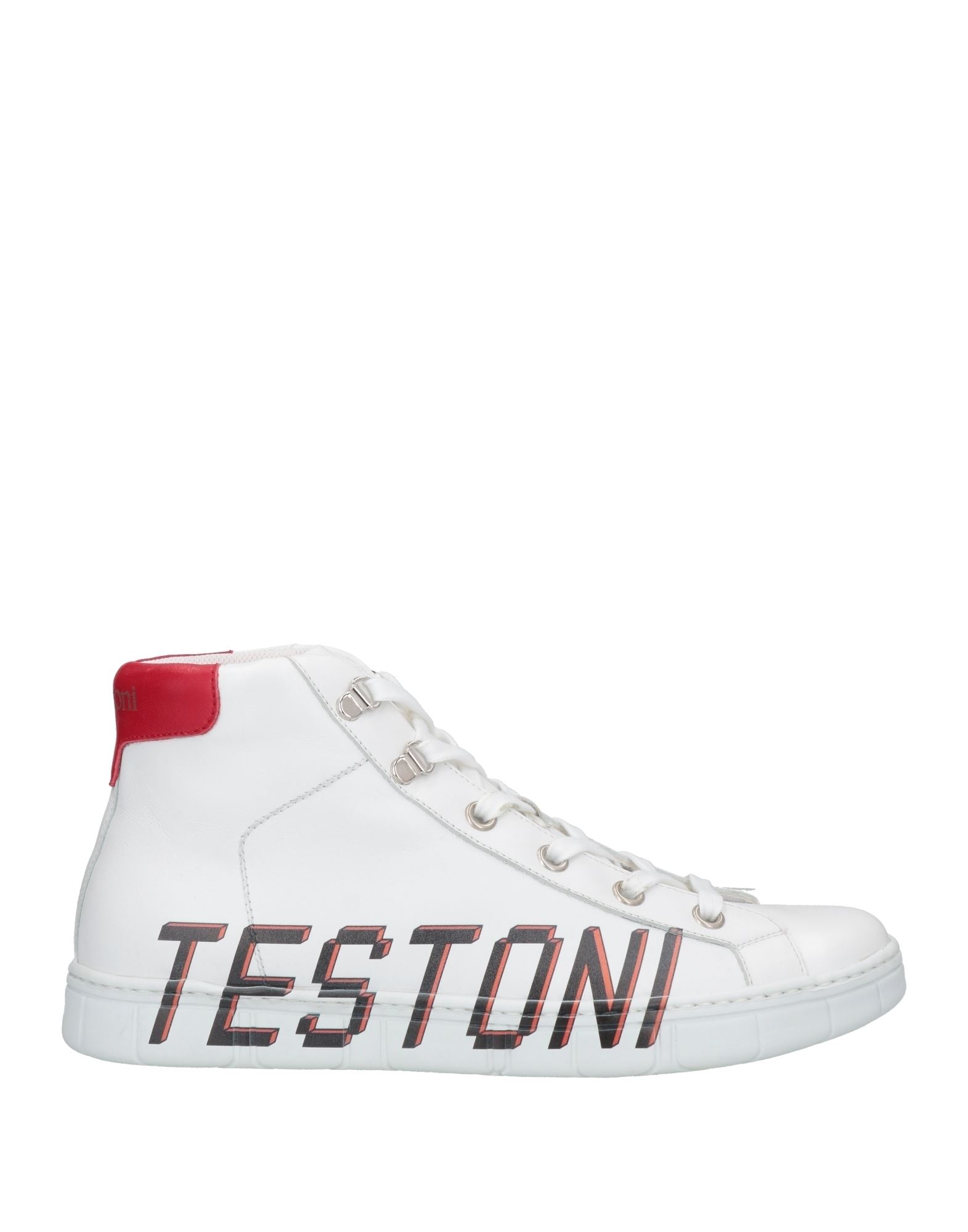 Shop A.testoni A. Testoni Man Sneakers White Size 7 Calfskin