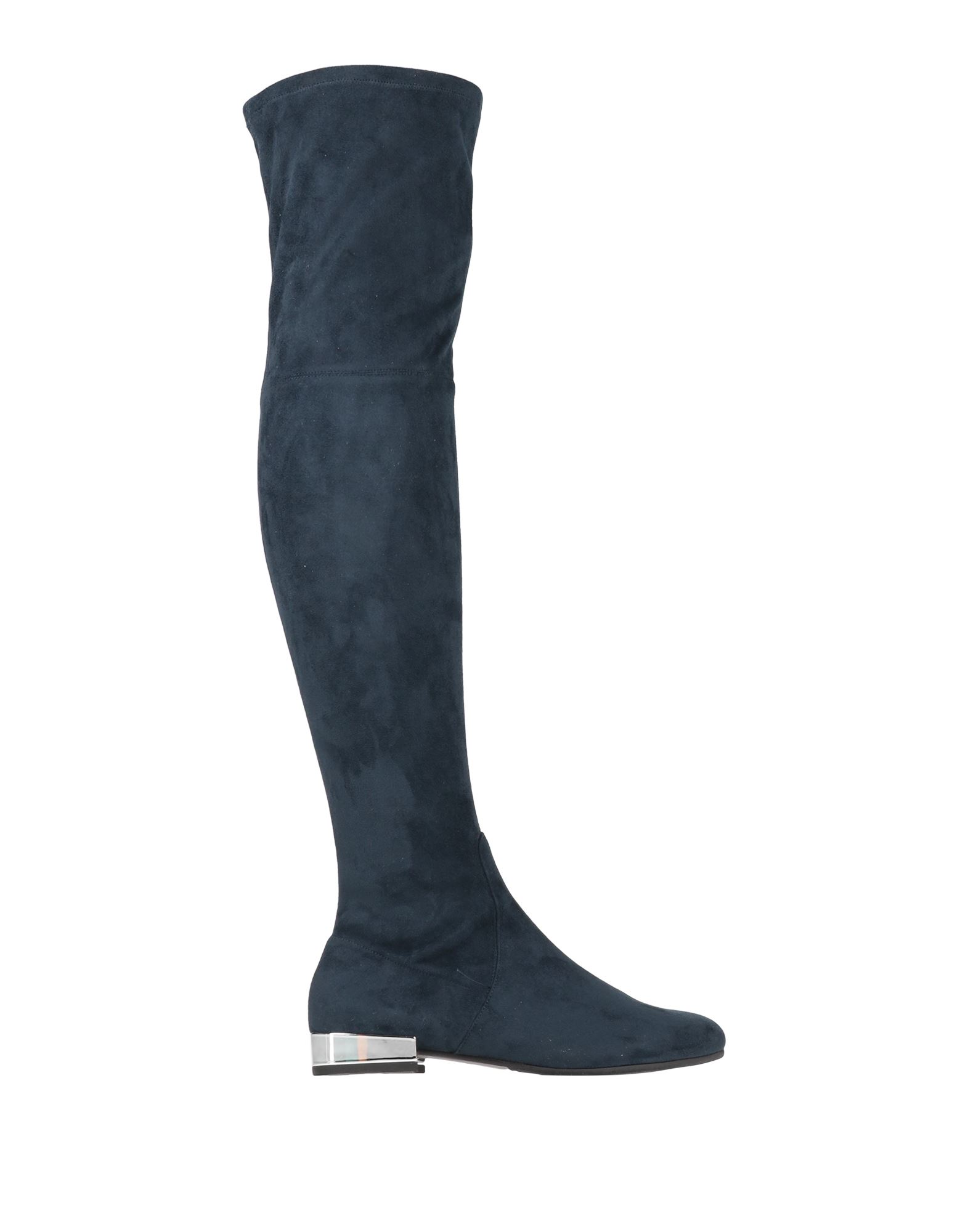 Roberto Serpentini Knee Boots In Blue