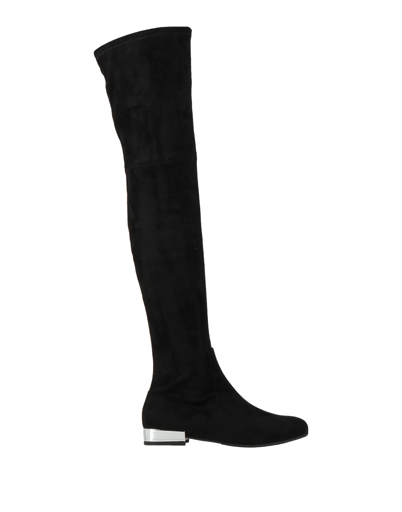 Roberto Serpentini Knee Boots In Black