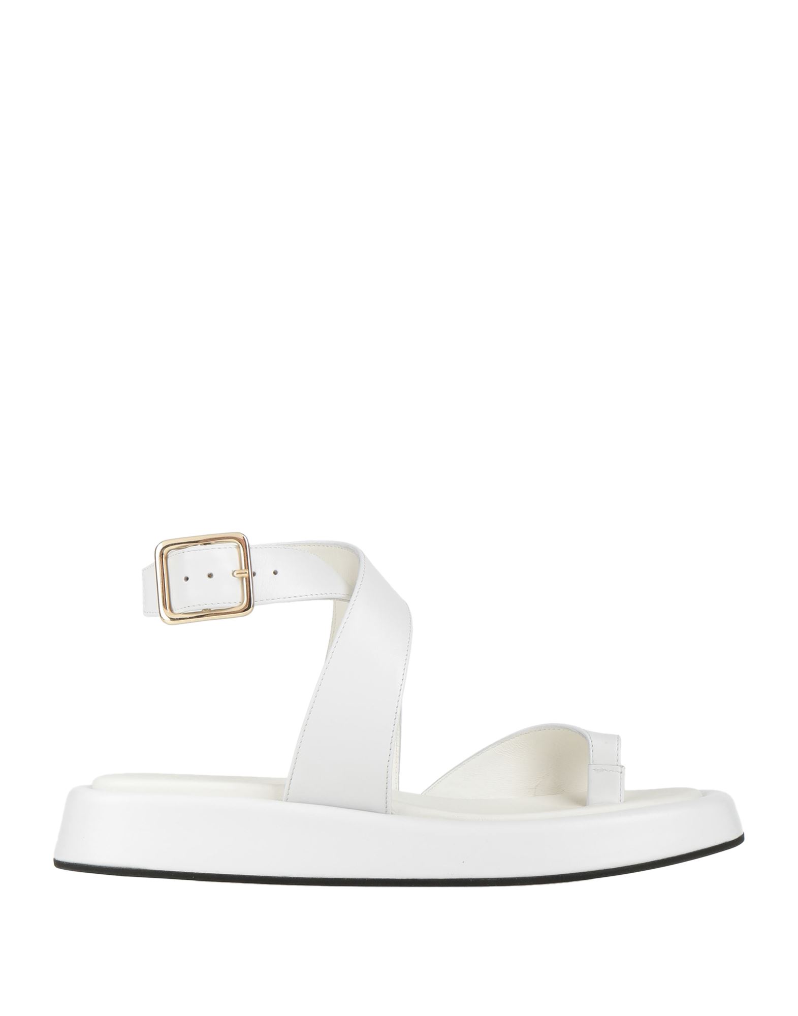 Erika Cavallini Toe Strap Sandals In White