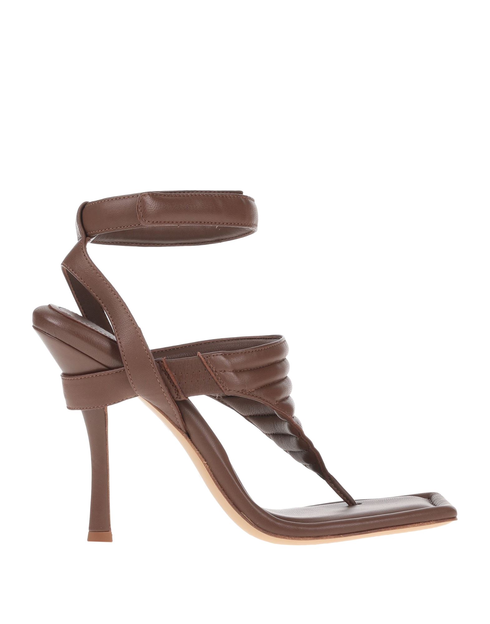 Gia Borghini Toe Strap Sandals In Brown
