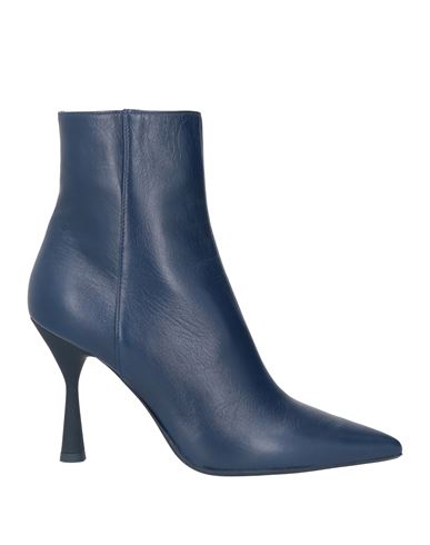 Agl Attilio Giusti Leombruni Agl Woman Ankle Boots Blue Size 8.5 Soft Leather