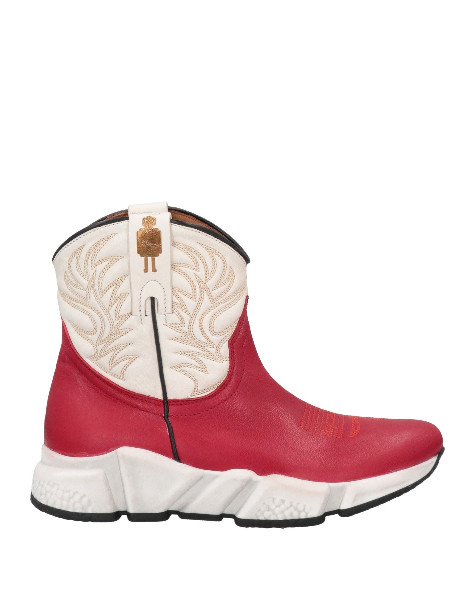Shop Texas Robot Woman Ankle Boots Red Size 6 Soft Leather