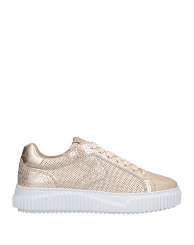Voile Blanche Woman Sneakers Platinum Size 7 Soft Leather In Grey