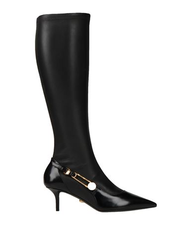 Versace Woman Knee Boots Black Size 6 Calfskin