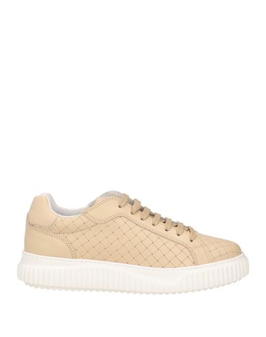 Voile Blanche Woman Sneakers Beige Size 8 Soft Leather