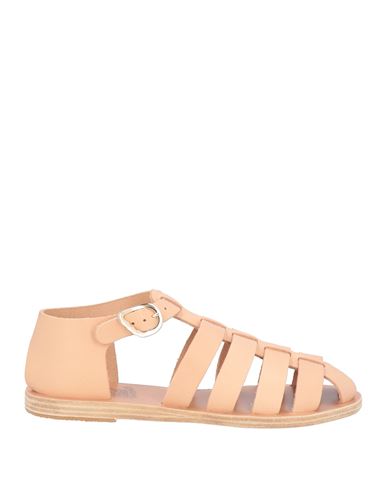 Ancient Greek Sandals Woman Sandals Blush Size 10 Cowhide In Pink