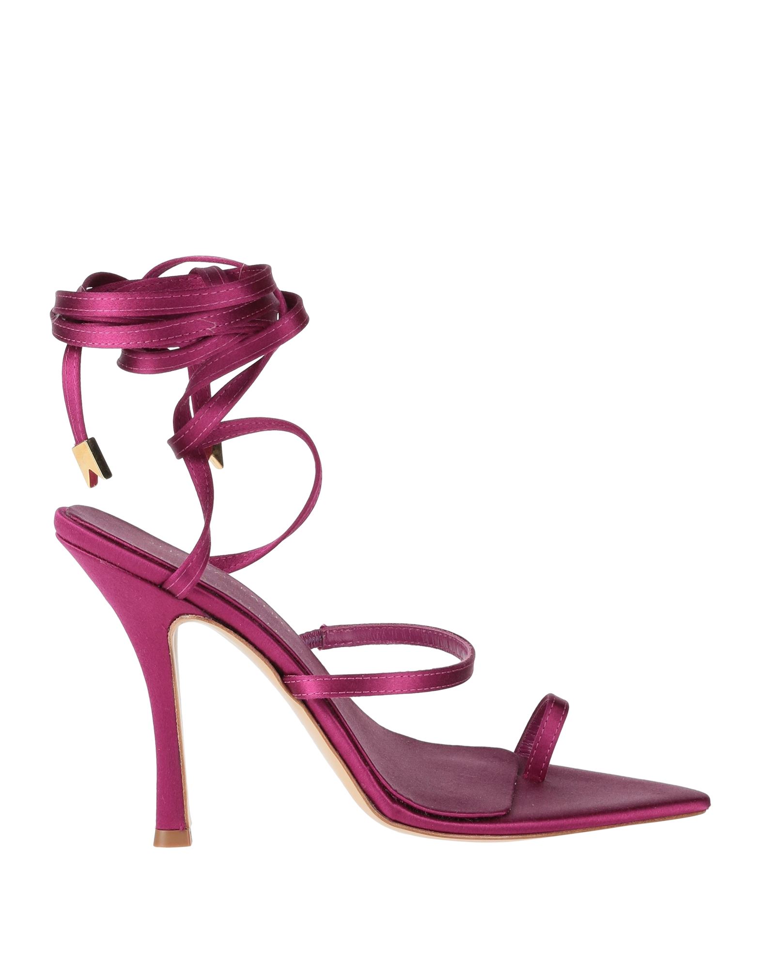 Shop Ilio Smeraldo Woman Sandals Deep Purple Size 8 Textile Fibers