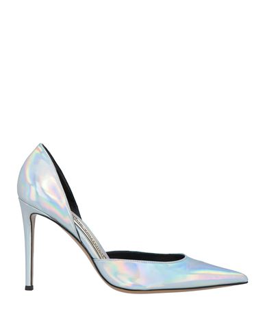 Alexandre Vauthier Woman Pumps Silver Size 10 Soft Leather