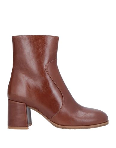 Bruno Premi Woman Ankle Boots Tan Size 6 Bovine Leather In Brown