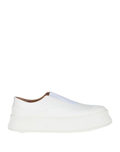 Jil Sander Woman Sneakers White Size 11 Lambskin