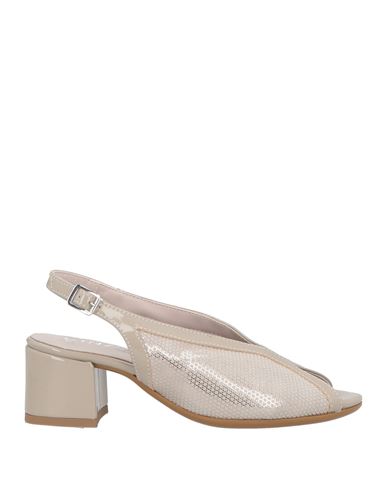 Shop Cinzia Soft Woman Sandals Light Grey Size 5 Textile Fibers