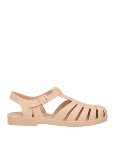 MELISSA MELISSA WOMAN SANDALS BEIGE SIZE 9 PVC - POLYVINYL CHLORIDE