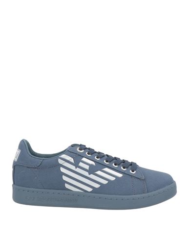 Ea7 Woman Sneakers Blue Size 7.5 Textile Fibers