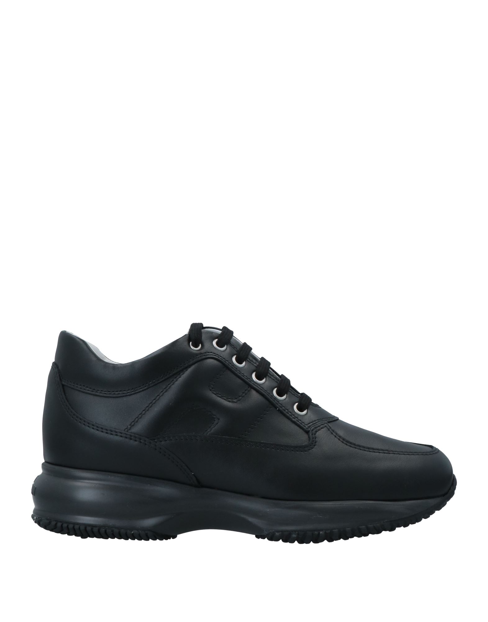 HOGAN HOGAN WOMAN SNEAKERS BLACK SIZE 7 SOFT LEATHER