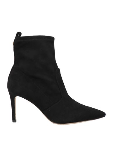 Guess Woman Ankle Boots Black Size 8 Textile Fibers In Black