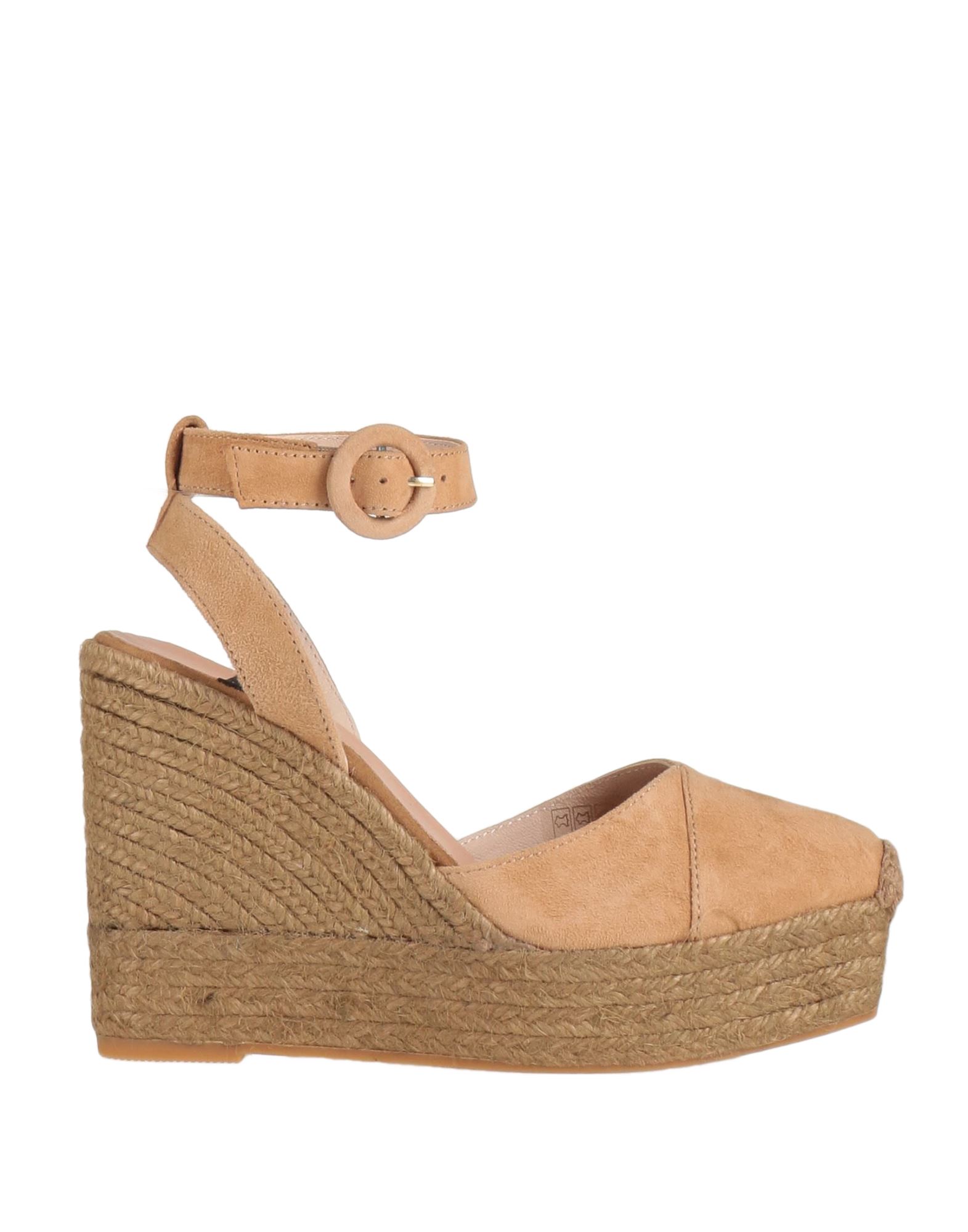 Shop Gaimo Woman Espadrilles Sand Size 10 Soft Leather In Beige