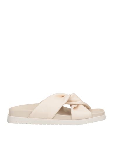 Doucal's Woman Sandals Cream Size 9 Soft Leather In White