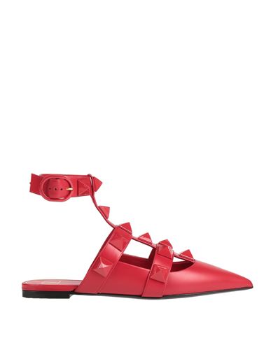 Valentino Garavani Woman Ballet Flats Red Size 6.5 Soft Leather