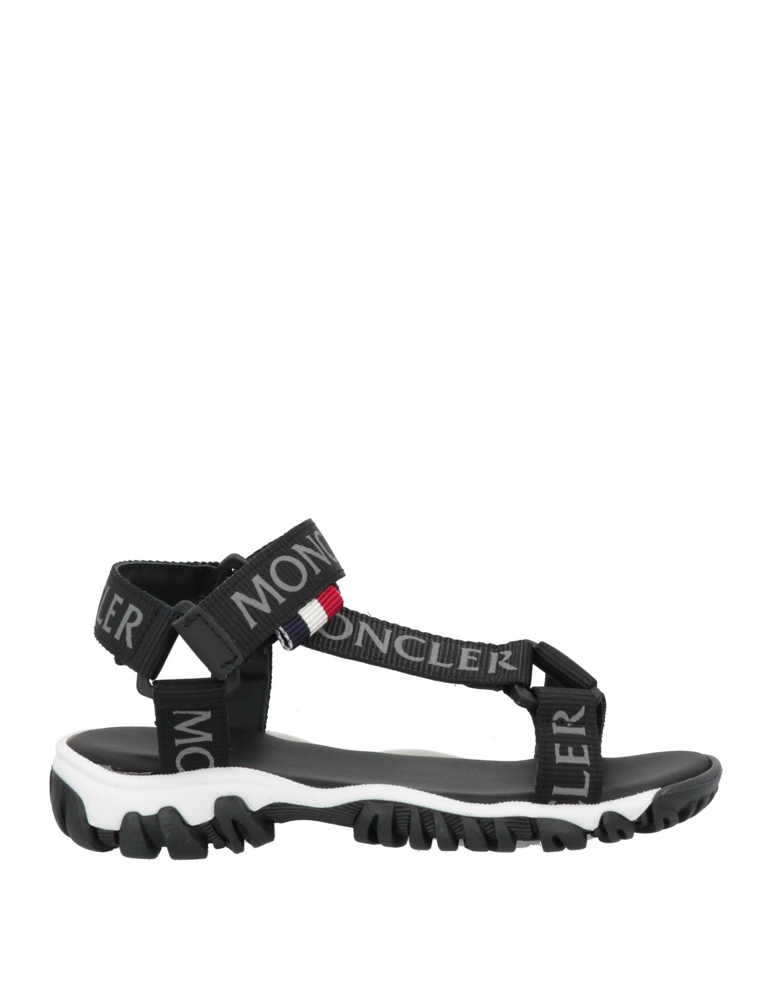 Shop Moncler Toddler Boy Sandals Black Size 9.5c Textile Fibers